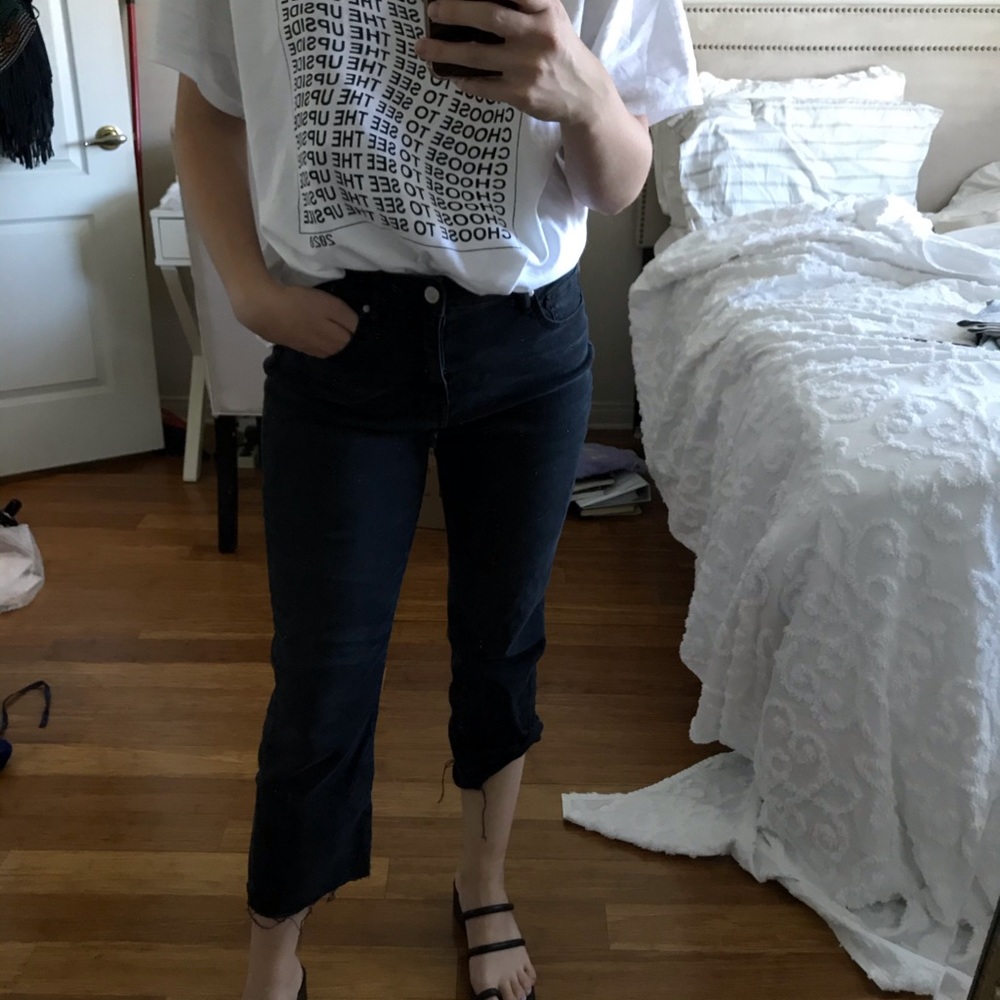 Pacsun Black High Waisted Kick Flare Jeans